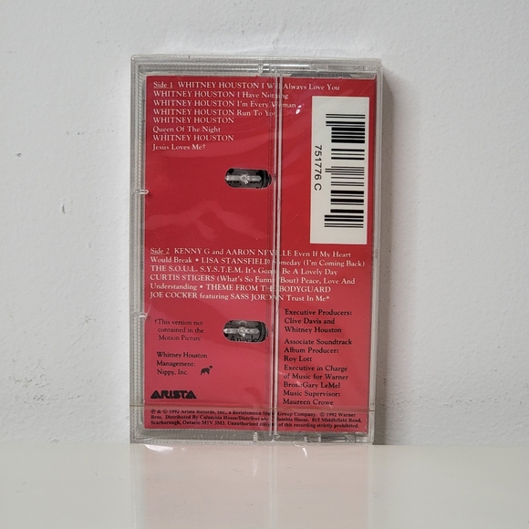 1992 Whitney Houston 'The Bodyguard' sealed OST vintage cassette tape - Picture 2 of 3